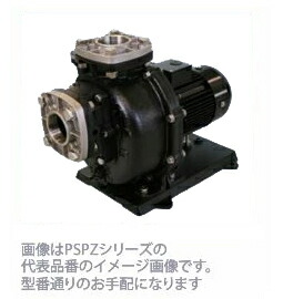 ●三相電機 揚水機【80PSPZ-37033A-E3】50サイクル 大型 自吸式ヒューガルポンプ(鋳込み＋脂製・塩水用) 高能率原動機積み上げる〔FF〕