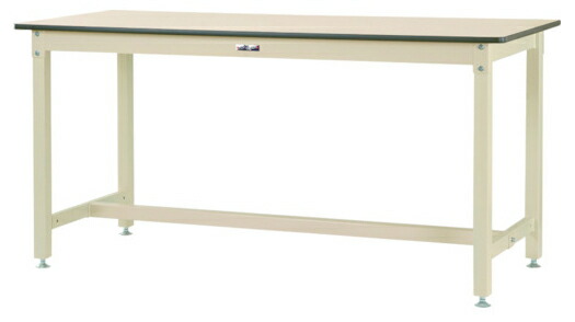 ●u.ヤマキン/山金工業【SVMH-975-II】ワークテーブル 800シリーズ 固定式 H900mm メラミン天板 アイボリー 組立式|家電と住設のイークローバー