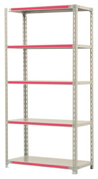 ●u.まっ盛りキン/山金工業【C1.2S6345-5-RE】色取り仕合わせ 雄捻子式軽さ仕合わせ 高さ1800粍 赤 精神的な統合式