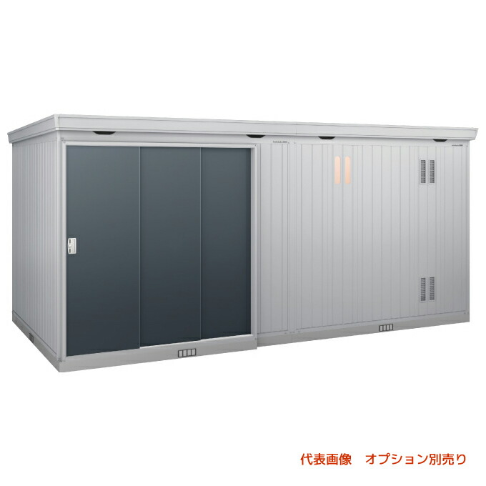 ●u.イナバ物置/稲葉製作所 【FP-5226HT】CG チャコールグレー FP フォルタプラス 多雪型 扉タイプ 耐風・耐震補強仕様 換気口基礎工事別途 注2週