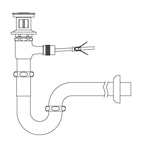 INAX/LIXIL 水抜き金具（ポップアップ式・呼び径32粍）【LF-271SA】床水抜きS落とし穴〔IE〕