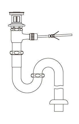 INAX/LIXIL ポップアップ式水抜き金具(呼び径32粍)【LF-201SAL】床水抜きS落とし穴〔IE〕