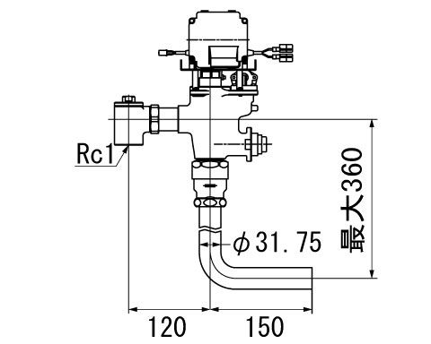 INAX/LIXIL【OKC-AT780】大室内用便器自動小銃洗い濯ぎ取り合わせ オート閃光電球C セパレート形 自動小銃閃光電球弁膜本体 埋込 ボックス席なし 御冷やし〔IB〕