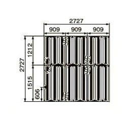 ●コロナ【SUP-A2727HS】床暖房用フロアマット 2,727×2,727×12mm〔FA〕