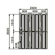 ●コロナ【SUP-A3024HC】床暖房用フロアマット 3,030×2,424×12mm〔FA〕
