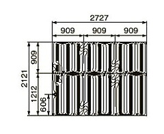 ●コロナ【SUP-A2127HS】床暖房用フロアマット 2,121×2,727×12mm〔FA〕
