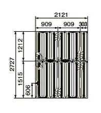 ●コロナ【SUP-A2721HC】床暖房用フロアマット 2,727×2,121×12mm〔FA〕