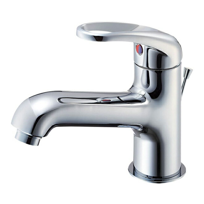 SANEI（水栓金具） SANEI（水栓金具） ≧###三栄水栓/SANEI 水栓金具【K4732NJK-DJP-13】シングルワンホール洗面混合栓  ポップアップなし・ゴム栓なし 漆黒 寒冷地用 受注生産