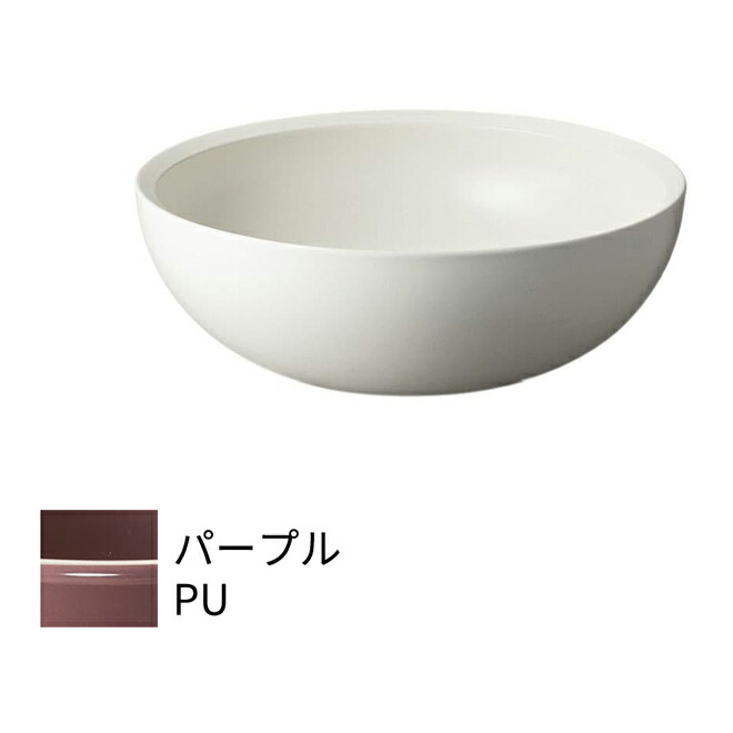 π三栄水栓/SANEI 洗面・洗髪用【HW1052-PU】信楽焼 洗面器 パープル 電気容量 8.5L〔FA〕 洗面ボウル-花・ガーデン・DIY-木材・建築資材・設備