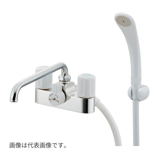 カクダイ【152-103】2ハンドルシャワー混合栓〔GB〕｜家電と住設のイークローバー