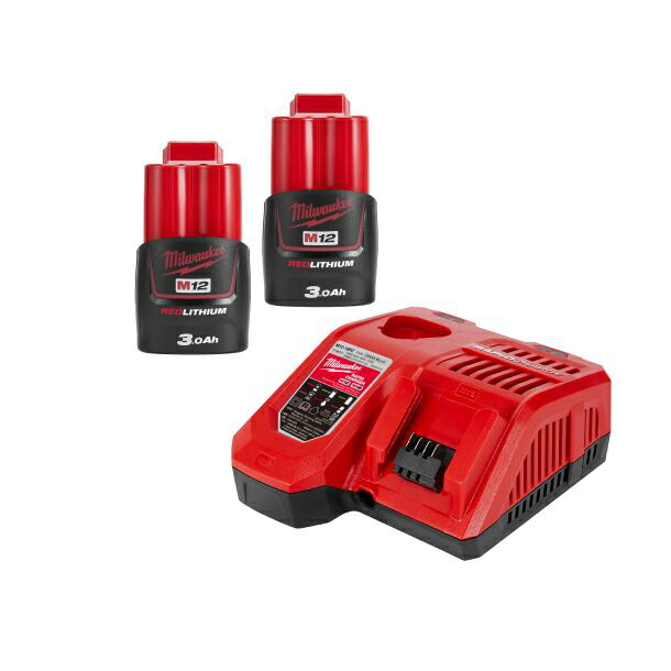 ▲●u.ミルウォーキー/Milwaukee 【M12-18NRG-302JP】M12 (2) 3.0Ah FC出発信号機一揃いの道具
