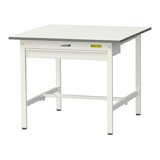 ●u.ヤマキン/山金工業 【SUP-990W-WW】ワークテーブル 150シリーズ(固定式 ワイド引出し付) H740mm 基本形 組立式