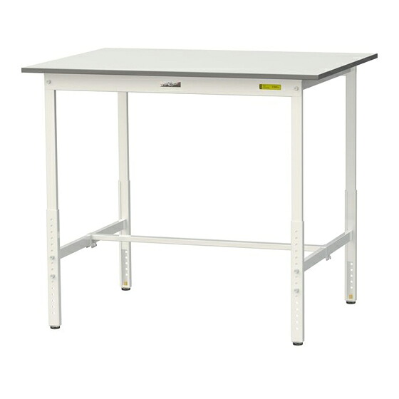 ●u.ヤマキン/山金工業 【SUPAH-1290-WW】ワークテーブル 150シリーズ(高さ調整タイプ) H900～H1200mm 基本形 組立式