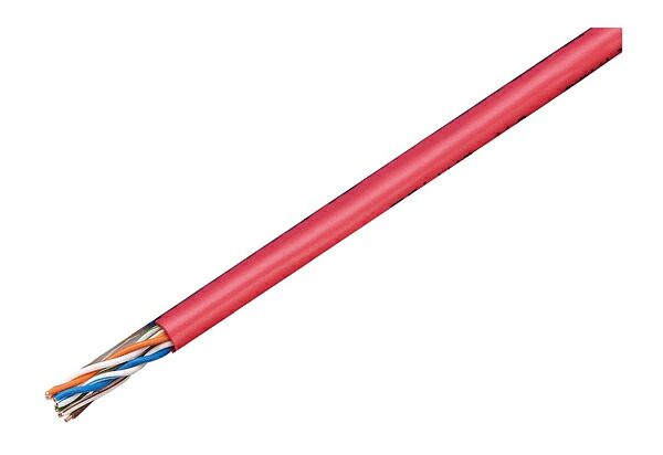 Яジャッピー/JAPPY 【TPCC5 0.5mm&times;4P 赤 JP (300m)】LANケーブル TPCC Cat.5e｜家電と住設のイークローバー