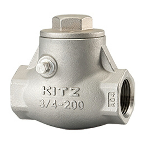 キッツ/KITZ 【UOM40A】ステンレス鋼鋼(SCS14A) B続きもの スイングチャッキ弁 ねじ込み形 10K 11/2inch〔HC〕
