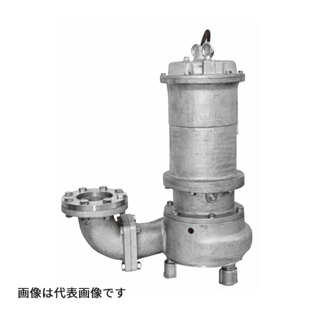 ●寺田 テラダポンプ 【CS6N-015LE】防食形ステンレス水中ポンプ CS-N形(非自動) SCS14/SUS316 口径80mm 出力1.5kW 受注生産〔FJ〕