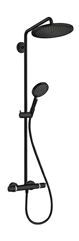 CERA/セラ 【HG26890R-67】CROMA SELECT S(クロマセレクト S) サーモスタット式シャワー用湯水混合栓(シャワーパイプタイプ) マットブラック