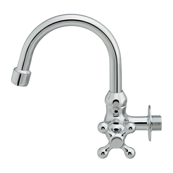 カクダイ 【708-131】泡沫横形スワン水栓〔GB〕 4,295円