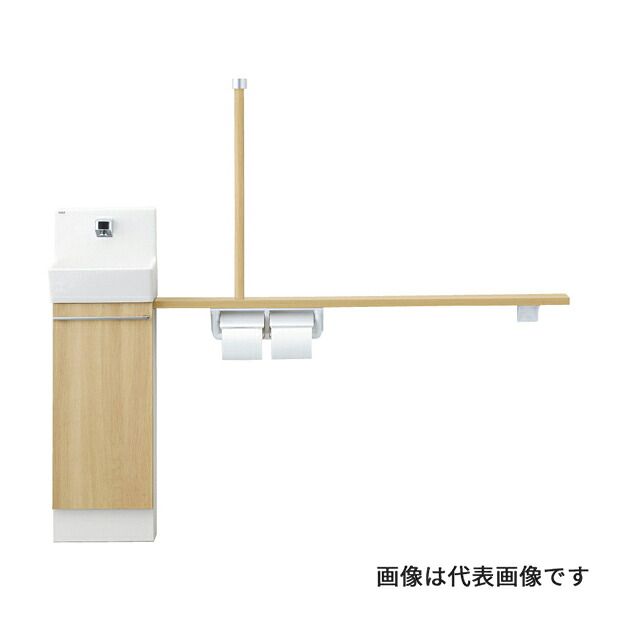 ●INAX/LIXIL コフレル スリム(壁付)【YL-DA82STHU15B/WA】スタンダード 手すりカウンターキャビネットタイプ(左右共通) ハンドル水栓〔IC.F〕