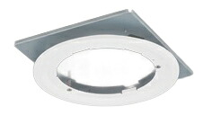 β東芝 照明器具用部品【LEDX87175M】軒下用ダウンライトリニューアルプレート 埋込穴φ175 ピュアホワイト色 {X}