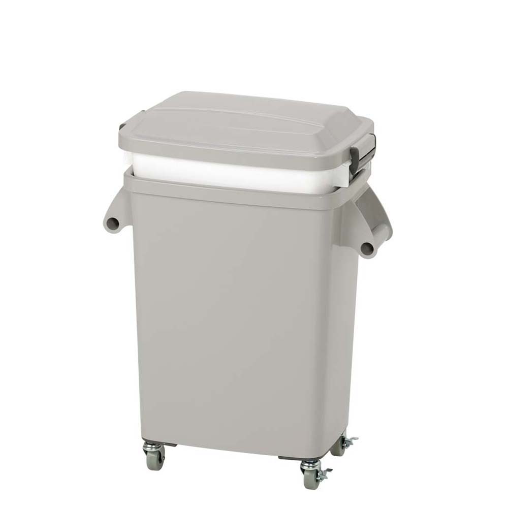▲●u.ミヅシマ工業 【214-0541】水切り厨房ペールCW-45 45L グレー 受注生産|家電と住設のイークローバー