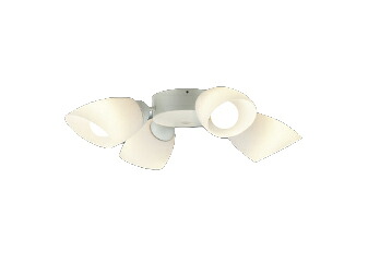 βコイズミ 照明【AA58021】シーリングファン ファインホワイト 専用灯具 ～6畳 電球色 非調光｜家電と住設のイークローバー