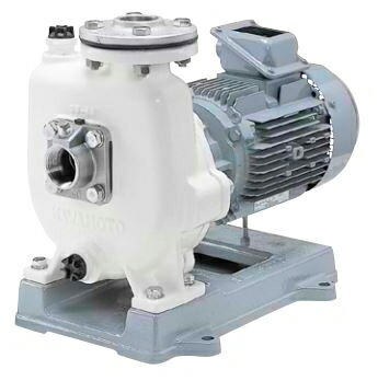 ●川本揚水機【GSZ2-406CE1.5】60サイクル 自吸式海水用揚水機 三相200V 1.5kW GSZ2-C形 カワホープ ナイロン上塗り品〔GF〕