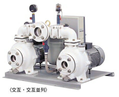 ●川本ポンプ【KZB406PE1.5】60Hz 海水用自動給水ユニット 交互並列運転 三相200V 1.5kW×2 KZB形 カワホープ 定圧給水〔GF〕