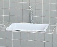 INAX/LIXIL【S-106/BW1】はめ込み形一落とし穴付試み用流し大きさ：520×360×363※洗面器のみ〔IE〕