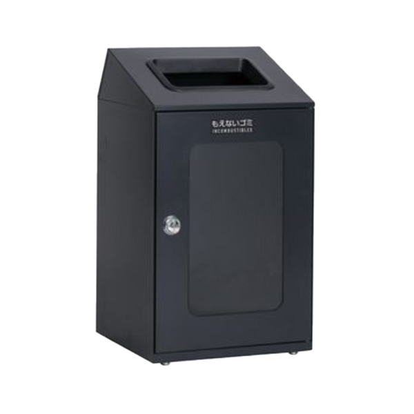 ●u.テラモト ゴミ箱【DS-166-352-8】ニートSTF ミエル アーバングレー もえないゴミ用 約80L 屋内用 窓付タイプ 角穴 受注生産|家電と住設のイークローバー