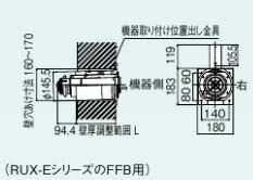 リンナイ【FFT-6B-300A】(23-7427) 給排気ガス筒とっ始め(直排専用)〔GH〕