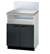 ●リンナイ【UKC-660-B】(47-7536) ブラック扉 ビルトインコンロ 専用キャビネット 幅60cmタイプ 両開き式(後板スライドタイプ) 奥行600mm対応〔FF〕|家電と住設のイークローバー