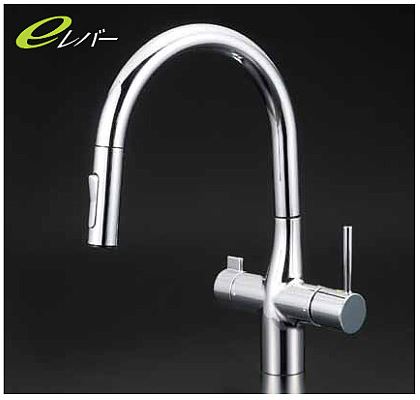 KVK 水栓金具【KM6081EC】浄水器専用シングルレバー式シャワー付混合栓〔HB〕 37,954円
