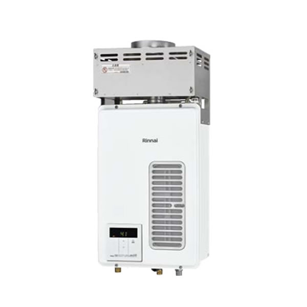 ●リンナイ ガス給湯専用機【RUXC-V1615SWF-HP(B)】業務用タイプ 給湯専用 HPフードタイプ・屋内壁掛型 給湯・給水接続15A 16号 (旧品番 RUXC-V1615SWF-HP(A))〔HJ〕|家電と住設のイークローバー