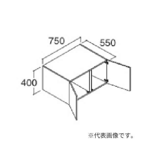●INAX/LIXIL 洗面かざり付ける台 クレヴィ【RAU-756C】アッパー収納家具 ご機嫌品位 間口750粍 うしろ押しラッチ扉 受注生み出すこと〔HB〕