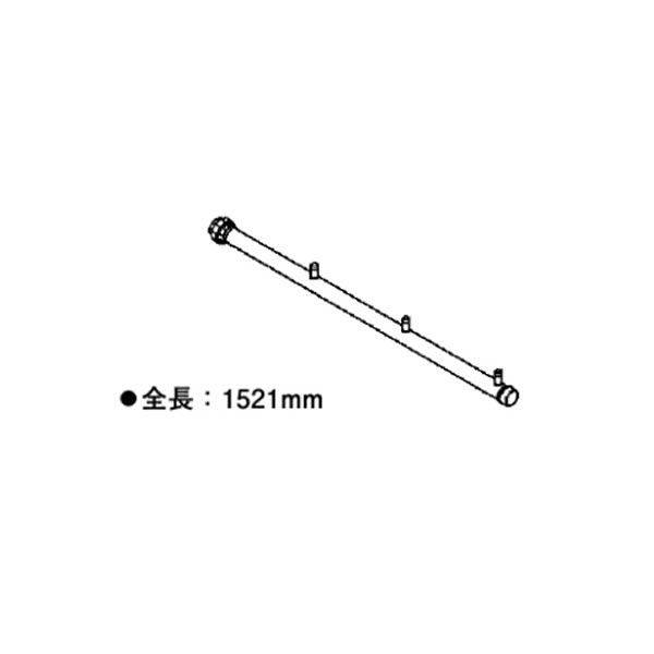リンナイ 部材【UOP-SE50GHS-3S50A】(23-5729) ガス配管セット3S50 3台横設置専用(50A) Uボルトセット付〔GH〕