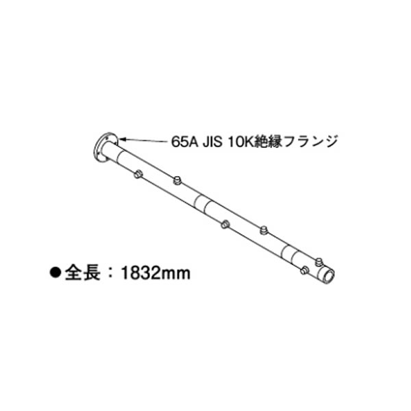 ●リンナイ 部材【UOP-E50MHS-6W65】(23-2265) 水湯配管工業書き割り6W65 ９・１０台前後備え付ける専用(65A) U雄捩子書き割り付〔GH〕