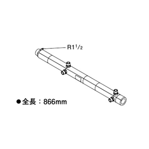 リンナイ 部材【UOP-E32MHS-W4-40(A)】(23-4706) 水湯配管セットW4 入水用・出湯用共通 Uボルトセット付〔GH〕