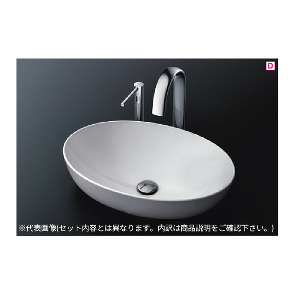 ●TOTO セット品番【LS706#NW1+TLE25SL1A】カウンター式洗面器 ベッセル式 ホワイト 台付自動水栓 自動水石けん供給栓 床排水金具(Sトラップ) 受注約2週