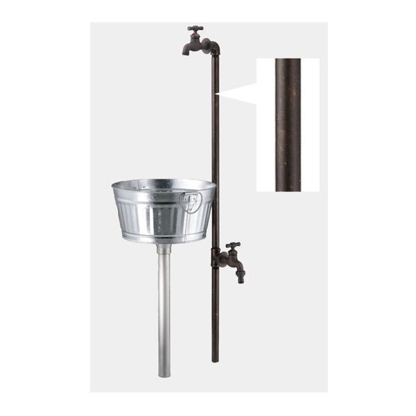 ●ミズタニバルブ加工 【MP-CO-2Pi-BR】coniwarium Pipe 小庭リウム 煙管 Piprop Plant Stand Pan 銅〔FG〕