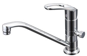 KVK 水栓金具【KM5011ZUTTN】取付穴兼用型・シングルレバー式混合栓(寒冷地用)〔HB〕｜家電と住設のイークローバー