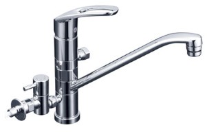 KVK 水栓金具【KM5041ZCTTU2】シングル生き肝式練り合わせる栓(冷ややかさ地用)〔HB〕 キッチン用水栓金具-キッチン用設備-木材・建築資材・設備