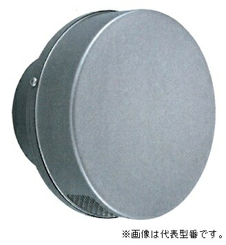 バクマ工業【PSD-150FV】防音フード 丸型フラットフード付換気口 給気専用 防火ダンパー付 シルバーメタリックライト〔HI〕
