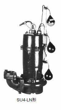 ●川本ポンプ【SU4-505-1.5LN(フランジタイプ)】50Hz 汚水水中ポンプ 2極三相200V 自動交互内蔵型 SU4形〔GA〕
