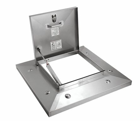 ▲●u.ナスタ/Nasta【KS-RM6060SN】屋上点検ハッチ ステンレス 先付タイプ 受注生産