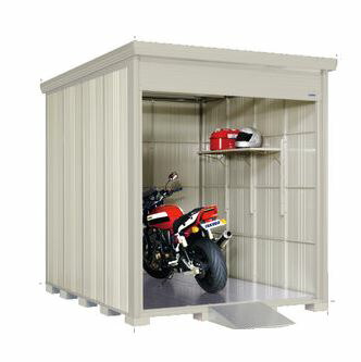 ●u.タクボ物置【BS-S2229WH】BSシリーズ バイクシャッターマン シャッター式中型物置 標準屋根 多雪型 受注生産