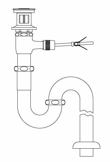 INAX/LIXIL 排水金具（ポップアップ式・呼び径32mm）【LF-71SAL】床排水Sトラップ〔IE〕