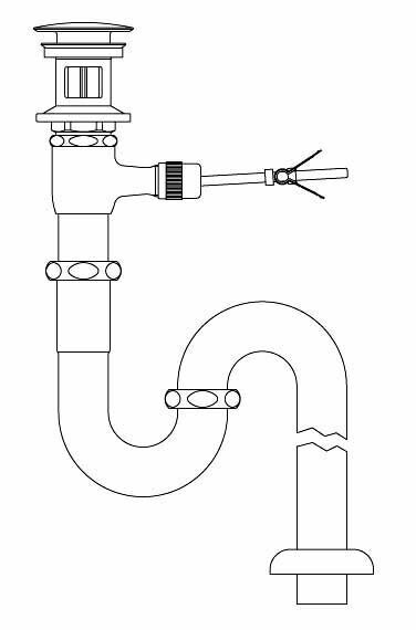 INAX/LIXIL 水抜き金具（ポップアップ式・呼び径32粍）【LF-71SALC】〔IE〕