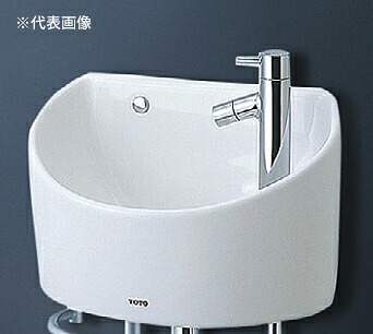 ●TOTO セット品番【LSH90AAPT】壁掛手洗器(丸形) 立水栓 Pトラップ 壁給水 壁排水 タオルバーセット〔HG〕