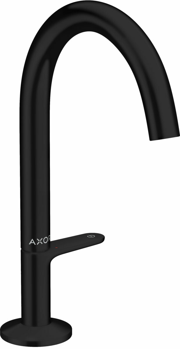 ハンスグローエ 【48020670】つや消し黒いこと アクサーワン より分ける洗面練りあわせる水栓 170 (ポップアップ引棒無) 受注生み出すこと〔EI〕